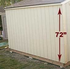 Side Wall Shed Height